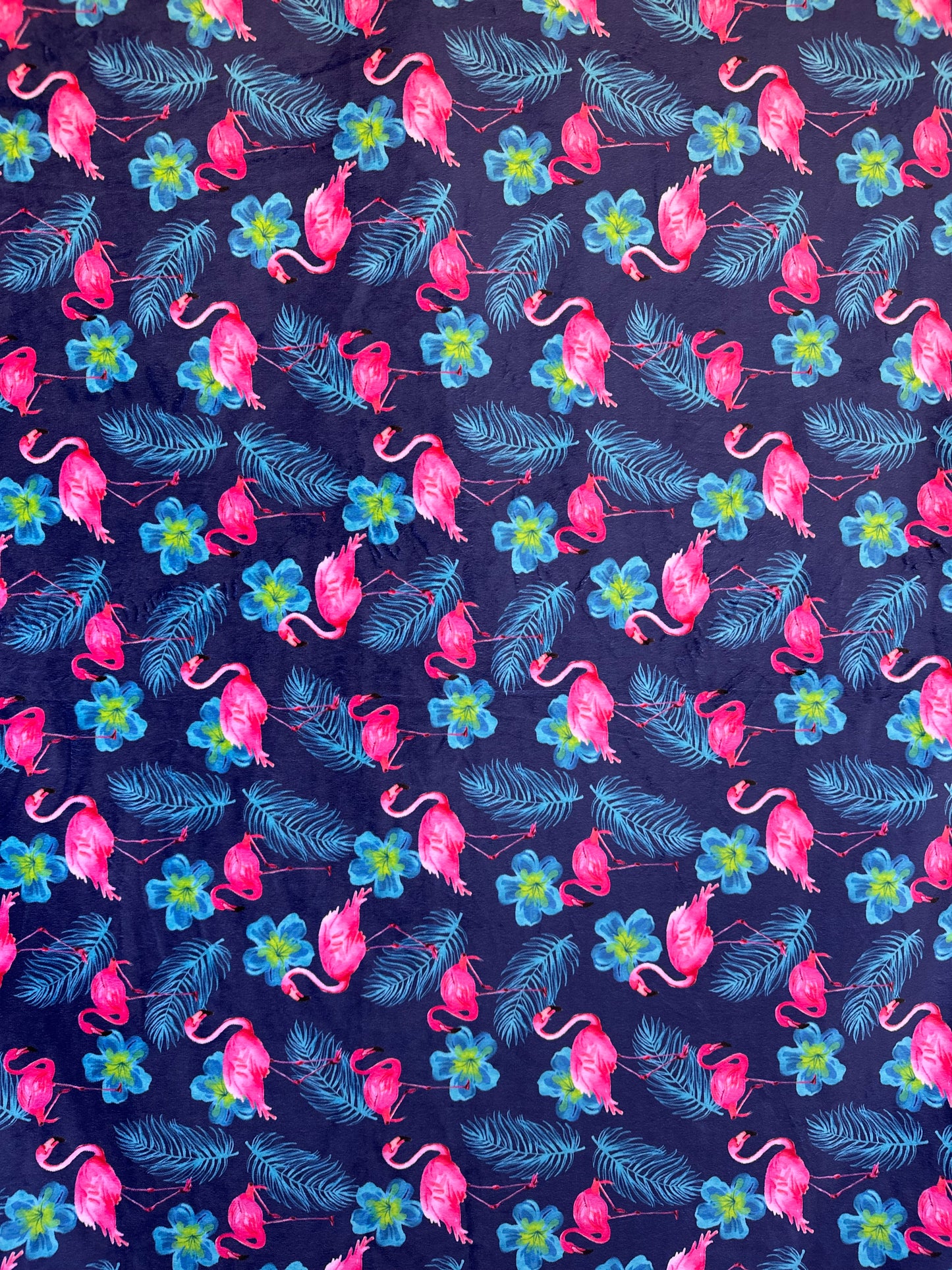 Flamingos on Magenta Galaxy Large Throw - Coastal Chic - 54x66