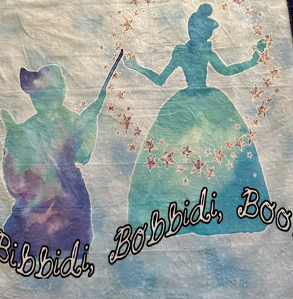 Bibbidi Bobbibidi Boo! Cinderella on Peri Purple Hide Baby Blanket - Soft and Cozy Texture - 33x43