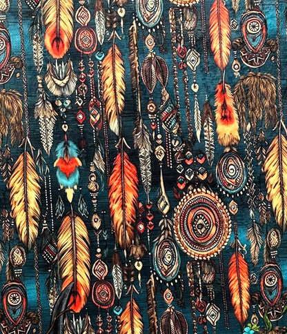 Aztec on Wild Rabbit Driftwood Adult Large Blanket - Luxurious Comfort - 54x74