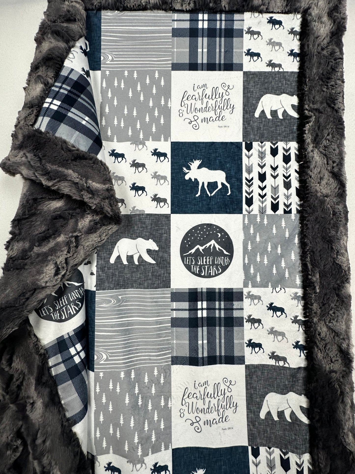 Fearfully and Wonderfully Made on Wild Rabbit Nine Iron Toddler Blanket - Toddler's Delight - 42x60