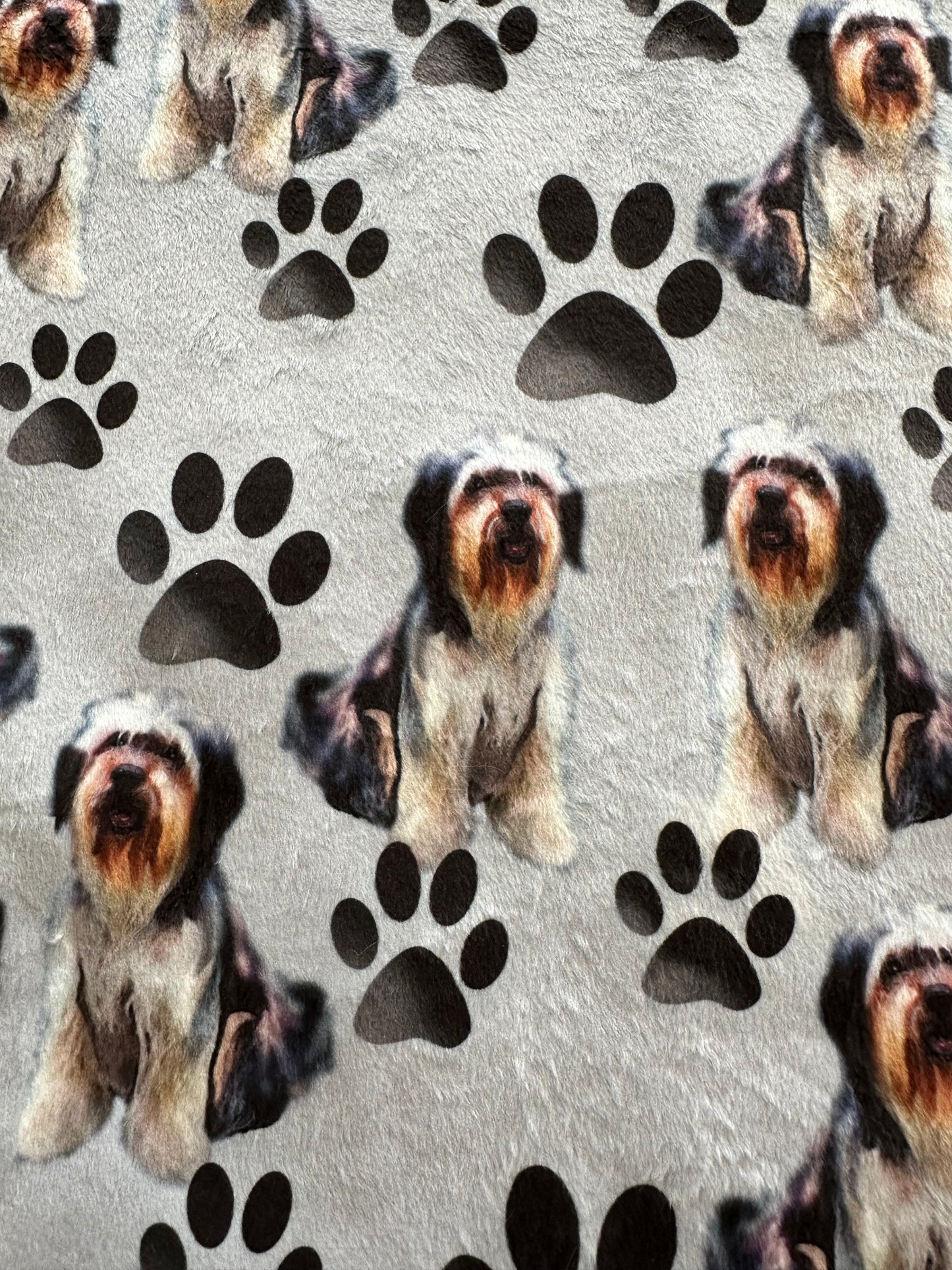 Shih Tzu on Luxe Paws 32x40 Minky Baby Blanket Spoonflower Quality