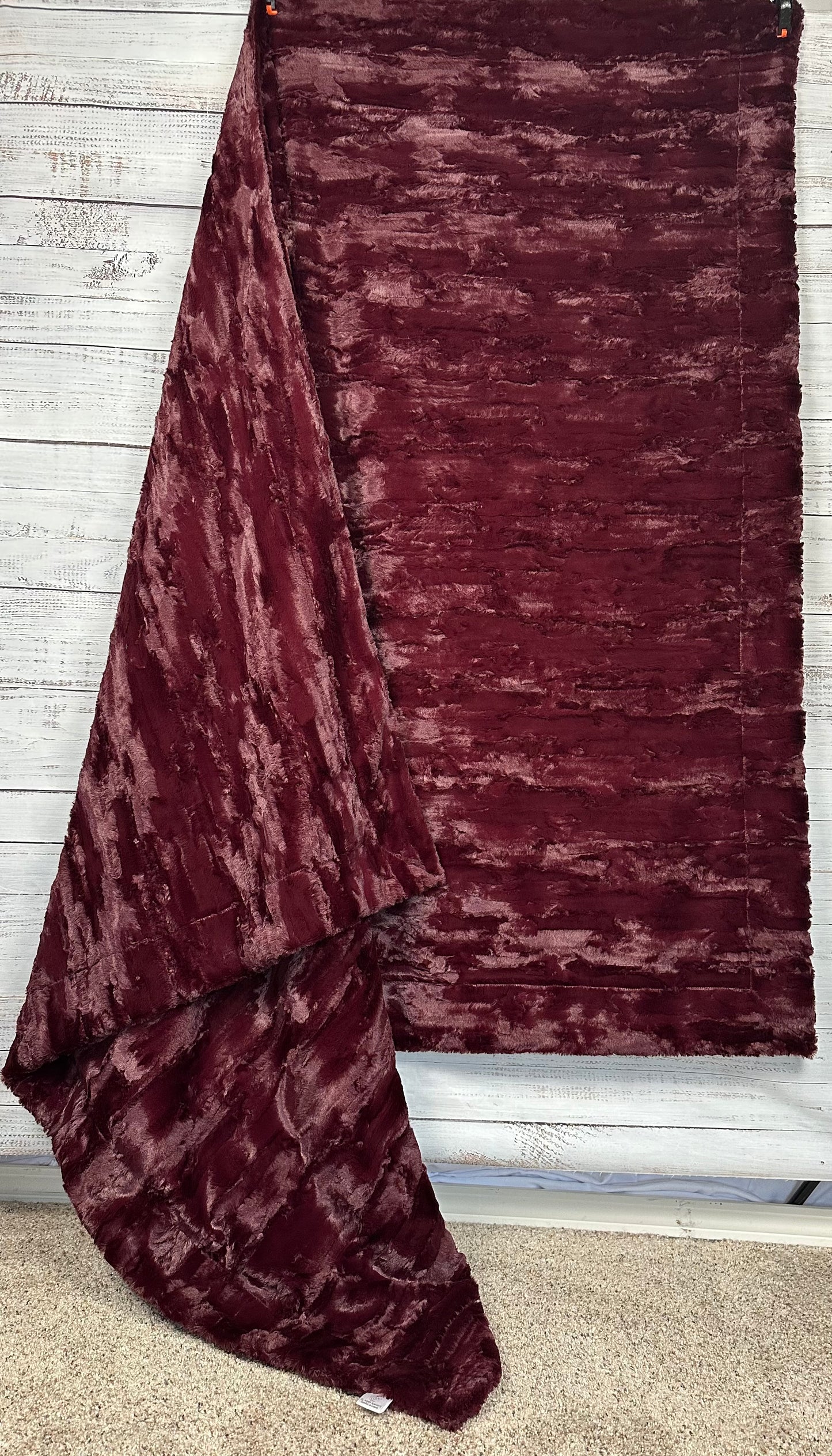 Black Cherry Double Luxe XL, X-Wide 60x86 Minky Blanket